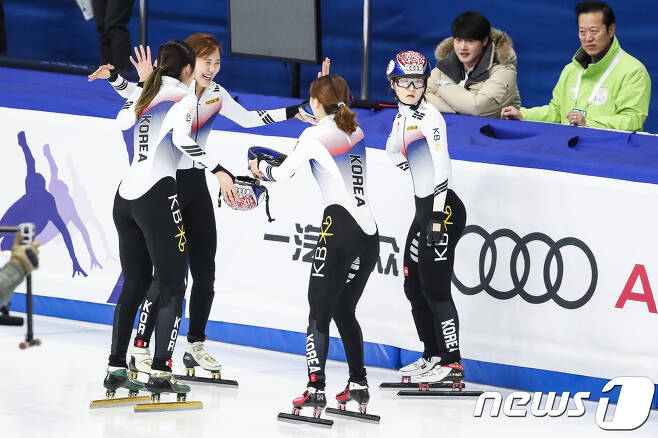 여자 쇼트트랙 대표팀. /뉴스1 DB © News1 유승관 기자