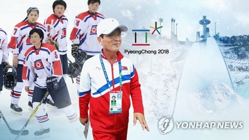 北선발대 南으로…숙소·경기장 등 점검 (CG)  [연합뉴스TV 제공]