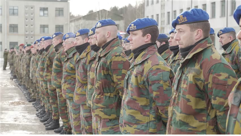 나토 베레모를 착용하고 있는 벨기에 육군 장병 /출처=http://nato.diplomatie.belgium.be/en