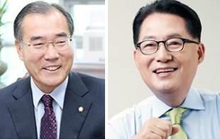 이개호(왼쪽), 박지원