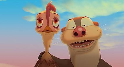 사진출처=영화 스틸 컷. 왼쪽이 주인공인 암닭이다. 왠지 슬퍼보이는 표정은 주요 복선이다.