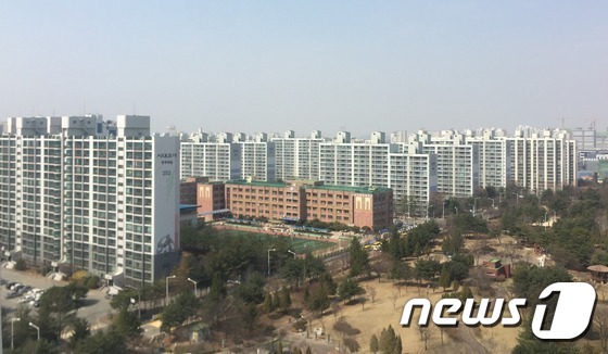 평택 비전동 일대 아파트단지 전경 © News1