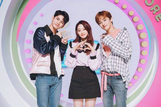 옹성우(왼쪽부터), 미나, 마크/ 사진제공=MBC