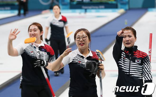 대한민국 여자 컬링 대표팀./뉴스1 DB © News1 허경 기자