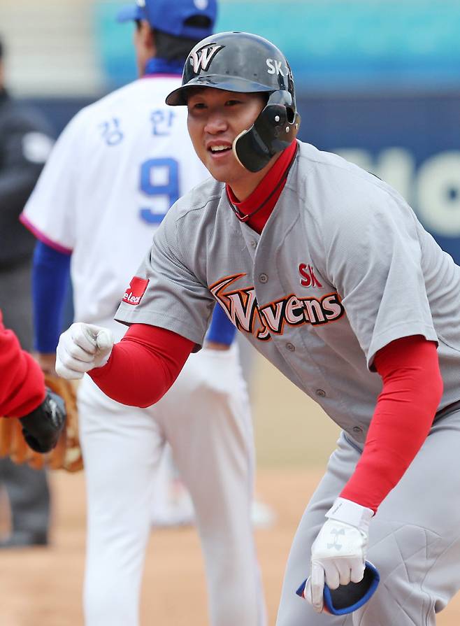 SK 김동엽. 연합뉴스