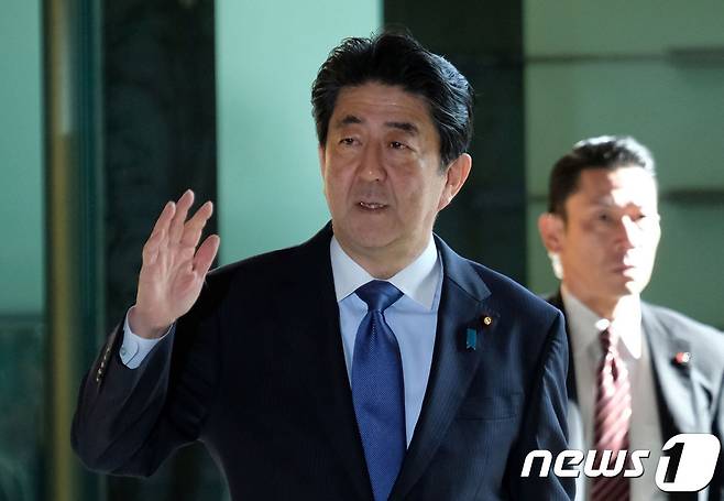 아베 신조 일본 총리 . © AFP=뉴스1