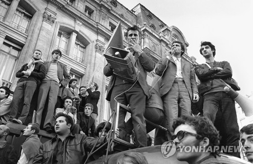 1968년 프랑스 학생운동 지도부 [AFP=연합뉴스 자료사진]