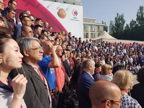 기념촬영을 하는 2018 CMB 심사위원들