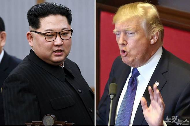좌측부터 김 위원장, 도널드 트럼프 미국 대통령. (사진=한국공동사진기자단/자료사진)