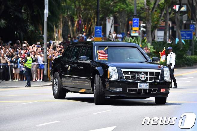 트럼프 대통령의 리무진 '비스트' © AFP=뉴스1