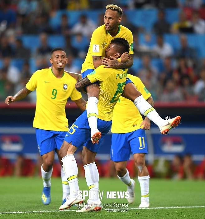 ▲ 선제골 이후 기뻐하는 브라질