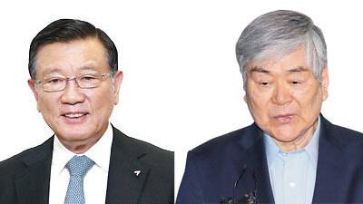 박삼구 회장(왼) 조양호 회장