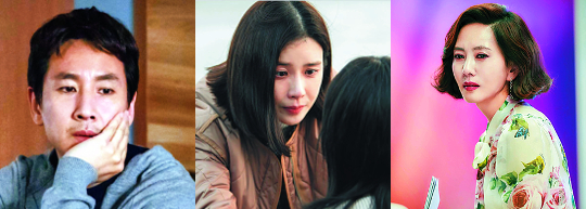 2018년 상반기 안방극장에서 큰 사랑을 받은 드라마 ‘나의 아저씨’ ‘마더’(이상 tvN) ‘미스티’(JTBC)에서 각각 주인공 역할을 연기한 배우 이선균 이보영 김남주(왼쪽 사진부터). 각 방송사 제공