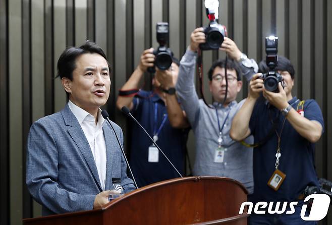 김진태 자유한국당 의원. 뉴스1 © News1 안은나 기자