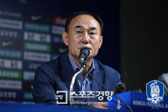 김학범 한국 남자 23세 이하 축구 대표팀 감독. 대한축구협회 제공