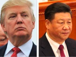 도널드 트럼프 미국 대통령(왼쪽)과 시진핑 중국 국가주석이 무역전쟁이이라는 치킨게임을 벌이고 있다. /바이두
