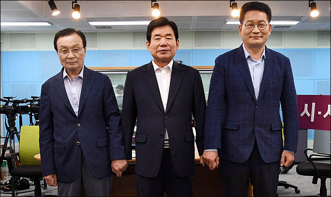 더불어민주당 당권에 도전하고 있는 이해찬(왼쪽부터), 김진표, 송영길 당대표 후보(자료사진)ⓒ국회사진취재단