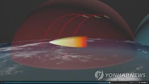 러시아 '아방가르드' 극초음속 미사일 컴퓨터 시뮬레이션 [EPA=연합뉴스]