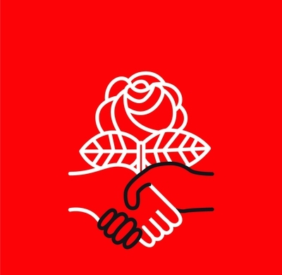 미국민주사회주의자들(DSA) 로고