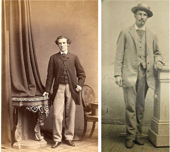 19세기 말의 색 코트 /출처=https://lilyabsinthe.com/2016/04/19/a-brief-view-of-mens-clothing-the-sack-coat/