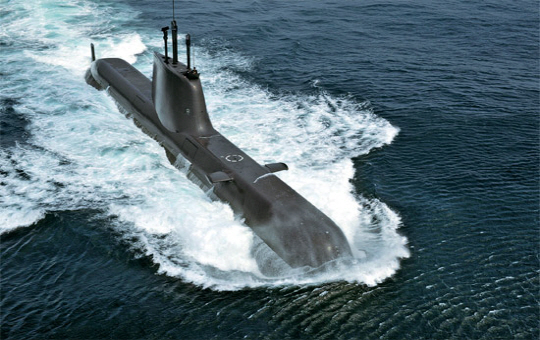 해군의 3번째 214급 잠수함 안중근함.