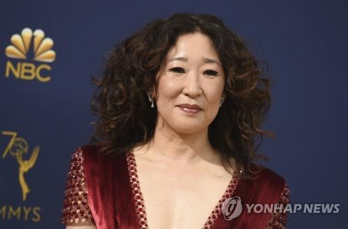 70회 에미상 시상식에 참석한 한국계 배우 샌드라 오 [AP=연합뉴스]