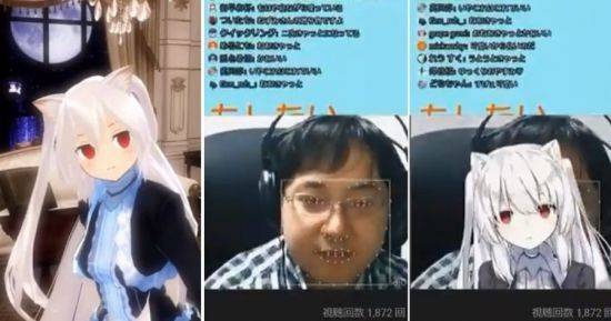 ▲ 미소녀 캐릭터의 정체는 건장한 남성이었다.