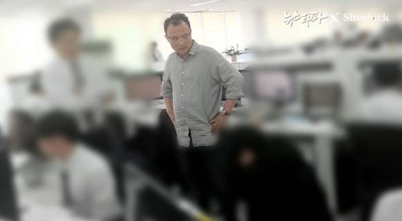 뉴스타파가 보도한 한국미래기술 양진호 회장의 전직 직원 무차별 폭행 동영상 캡처.