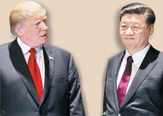 도널드 트럼프 미국 대통령과 시진핑 중국 국가주석. [중앙포토]