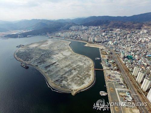 마산해양신도시 전경 [연합뉴스 자료사진]