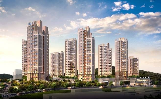 쌍용 더 플래티넘 부평 투시도 야경 (사진=쌍용건설)