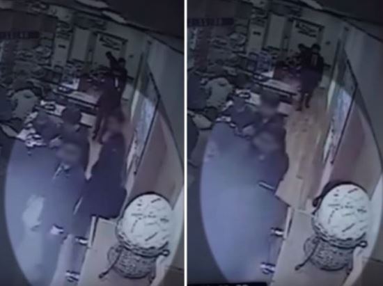 피고인 아내가 온라인 커뮤니티에 올린 CCTV 영상. 보배드림