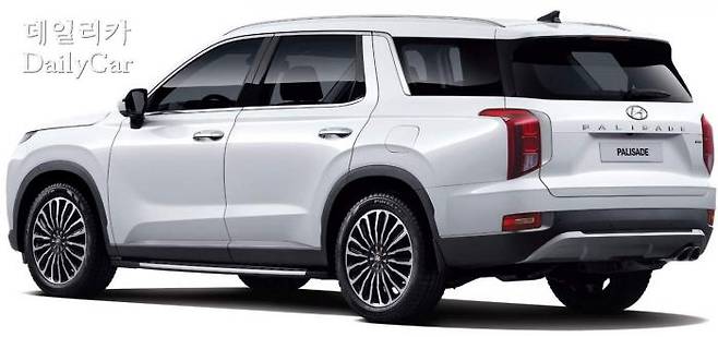 팰리세이드는 휠 아치가 강조됐다