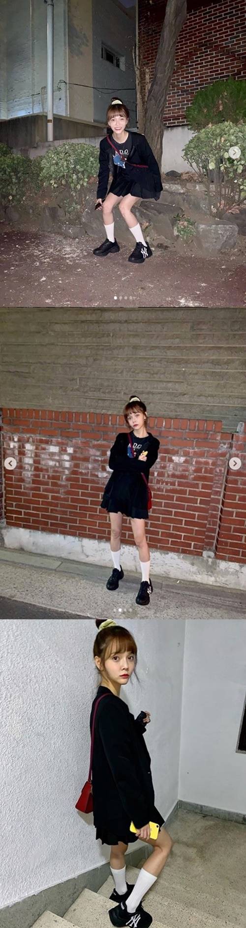 지민이 여전히 발랄한 모습의 근황을 공개했다. 사진=AOA 지민 인스타그램