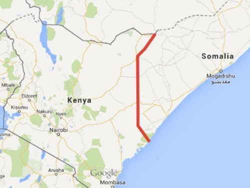 케냐-소말리아 국경[구글 자료사진}
