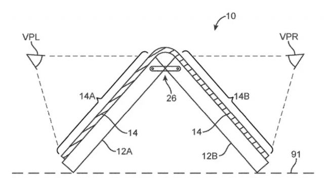 삼성의 폴더블폰 공개를 앞두고 애플도 접는 디스플레이 특허기술을 공개했다. (사진=씨넷)