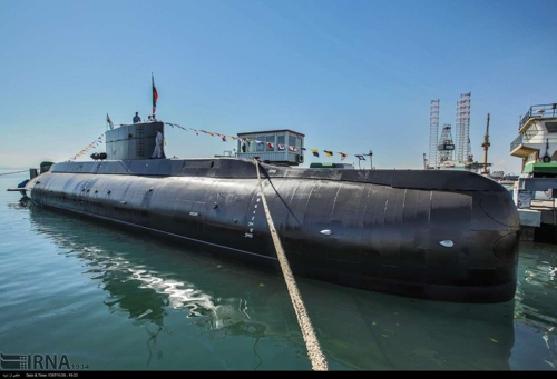 17일 공개된 이란 자체 개발 잠수함 파테 [IRNA통신]