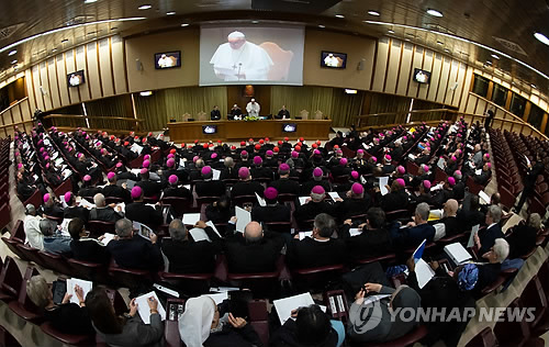 바티칸서 열린 '미성년 성학대 방지회의' (바티칸 AFP=연합뉴스)
