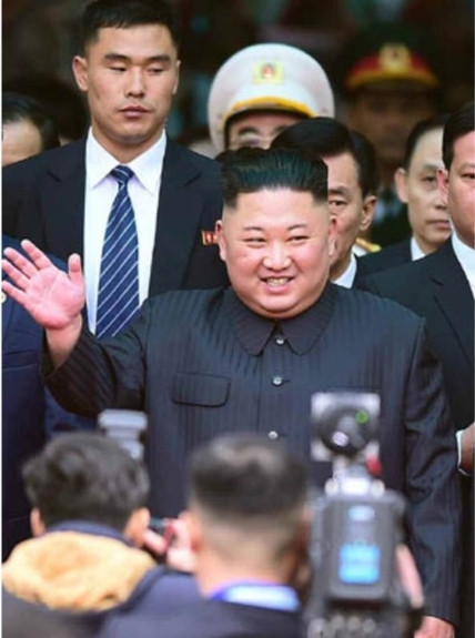 김정은 북한 국무위원장이 2019년 2월 27일부터 1박 2일 동안 진행되는 미·북 정상회담을 위해 베트남 하노이를 방문했다. /뉴시스