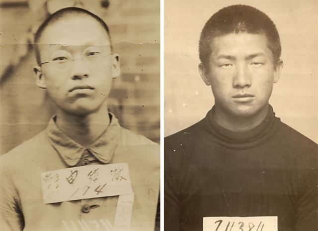 독립유공자 신기철(왼쪽, 당시 18세4개월), 김세환(17세8개월). 이들의 나이는 인물카드에 기재된 생년월일과 카드 제작 날짜 또는 선고 일을 기준으로 계산했다.