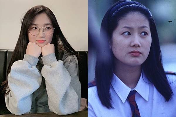 배우 김혜윤(왼쪽)과 영화 '8월의 크리스마스' 출연당시 심은하. /사진=김혜윤 인스타그램, 네이버영화