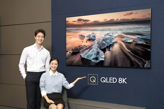 삼성전자는 8K QLED TV를 공개했다. (이미지=삼성전자)
