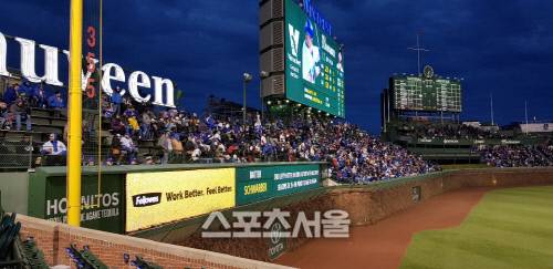 11일(한국시간) 시카고 컵스와 피츠버그의 경기가 열린 시카고 리글리 필드. 담쟁이 덩굴의 외야 펜스가 리글리 필드의 특징이다. 2019.04.11. 시카고 | 스포츠서울 이웅희기자