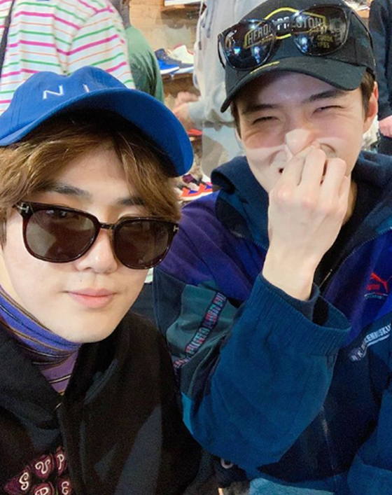 수호와 세훈,/사진=수호 인스타그램