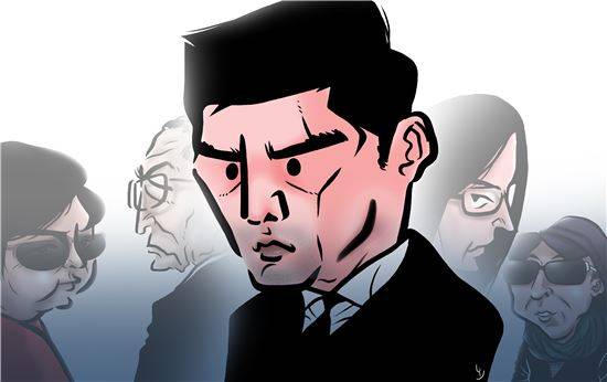 조직 내부의 부조리를 알아채고, 이를 사회에 폭로하는 내부고발자로서 고영태는 '최순실 국정농단' 사태에 결정적 역할을 했지만, 그 역시 최순실의 측근으로 권력의 부역자 노릇을 한 게 아니냐는 비난여론이 공존할만큼 다층적인 인물로 주목받고 있다. 일러스트 = 오성수 작가