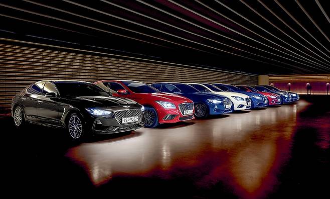 제네시스 스펙트럼 기본 라인업 /사진제공=제네시스