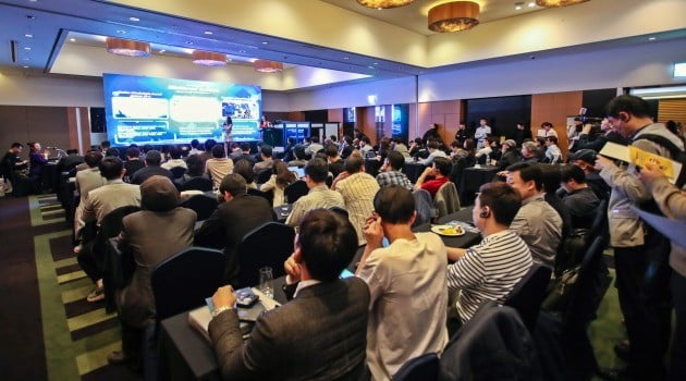 믹스마블은 지난달 30일 서울 강남구에서 글로벌 론칭 컨퍼런스를 열었다. / 사진=믹스마블 제공