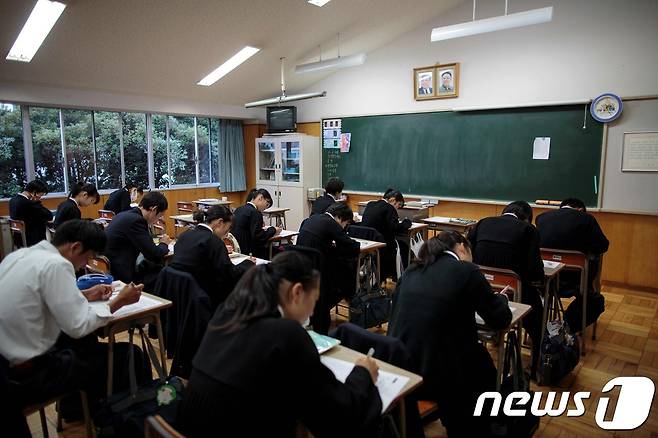 일본 도쿄조선고급학교 교실 <자료사진> © AFP=뉴스1