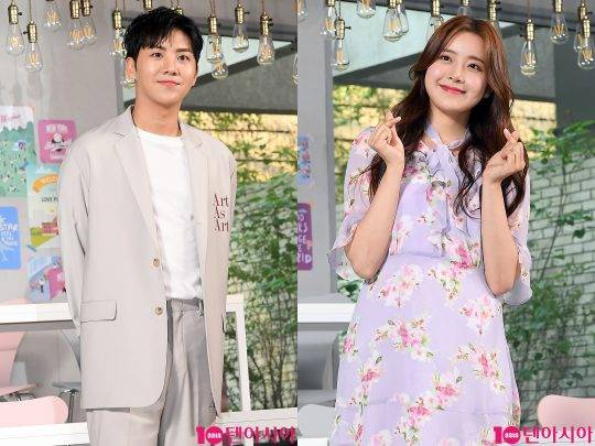 배우 김현승(왼쪽)과 정신혜가 12일 오후 서울 신당동 스튜디오 H에서 열린 ‘연애플레이리스트 시즌4’ 제작발표회에 참석했다./이승현 기자 Ish87@