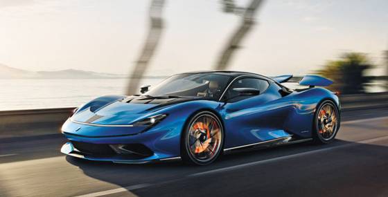 가장 빠른 전기車, 알고보니 인도회사 - 지난 3월 마힌드라의 자회사 피닌파리나가 공개한 ‘세계에서 가장 빠른 전기차’ 바티스타의 모습. 최대 시속 400㎞가 넘고 시속 100㎞까지 도달하는 데 2초밖에 걸리지 않는다. /피닌파리나